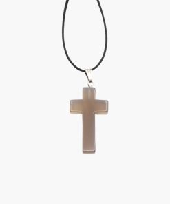 Kreuz Anhänger aus Achat