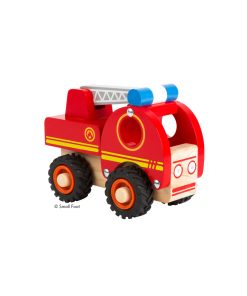 Baby-Spielzeugauto Feuerwehr aus Holz