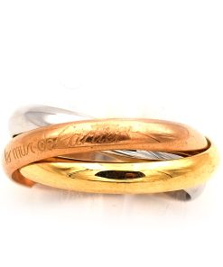 Cartier Trinity Ring Medium in Rosé-, Gelb- & Weißgold, um 1990