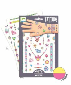Djeco Kindertattoos Jennys Neon-Schmuck