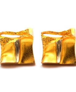 LAPPONIA Goldene Manschettenknöpfe in 14K Gelbgold Finnland 1988
