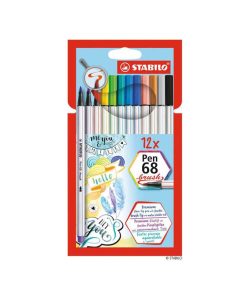 Premium-Filzstift STABILO Pen 68 Brush 12er Etui