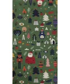 Magma Tischläufer Weihnachten XMAS PARTY grün 40×145 cm