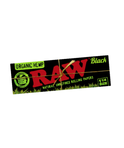 RAW Black Organic Hemp Papers – 1 1/4