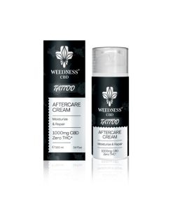 Crème Réparatrice Pour Soins Après Tatouage WEEDNESS CBD – 1000 mg de CBD, 100 ml
